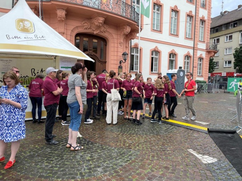 Jugendorchester der Gesangvereinskapelle auf dem Rheinland-Pfalz-Tag in Mainz