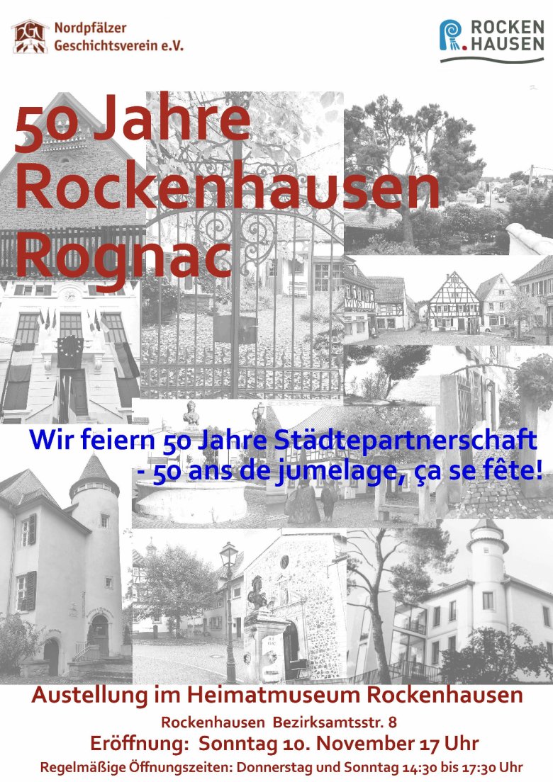 Plakat 50 Jahre Städtepartnerschaft Rognac